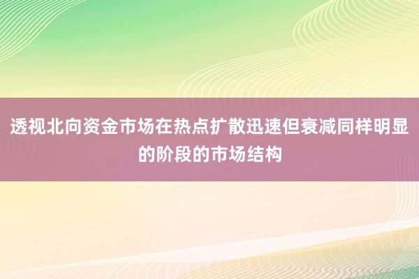 透视北向资金市场在热点扩散迅速但衰减同样明显的阶段的市场结构